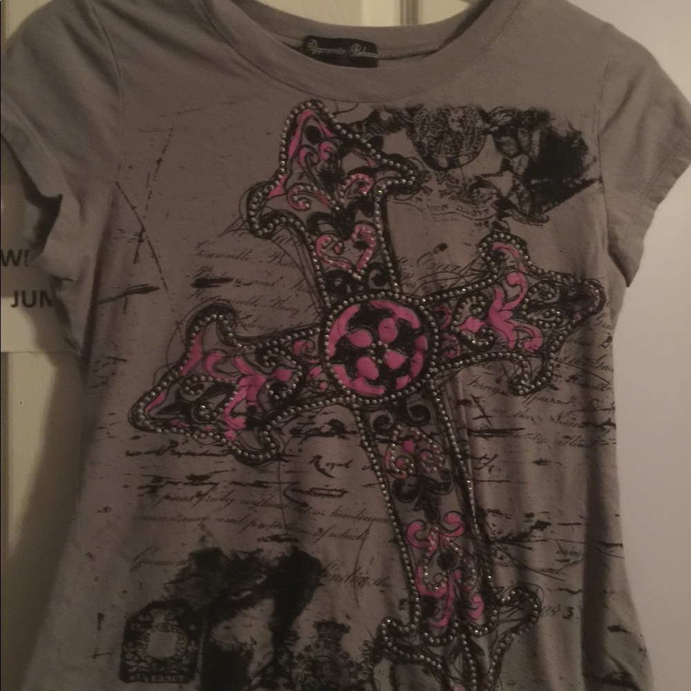 Appropriate Behavior L cross t-shirt